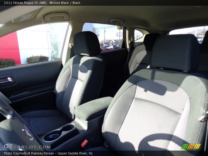 Wicked Black / Black 2011 Nissan Rogue SV AWD