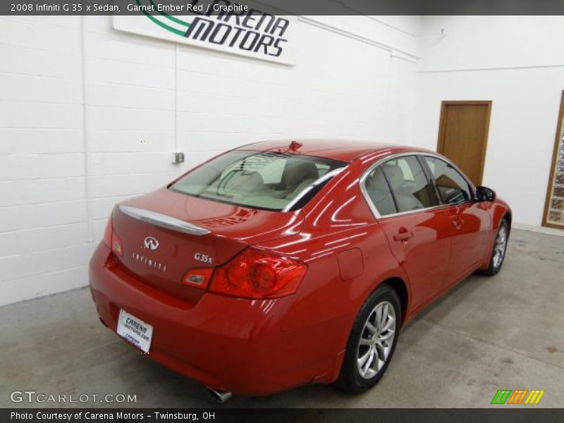 Garnet Ember Red / Graphite 2008 Infiniti G 35 x Sedan