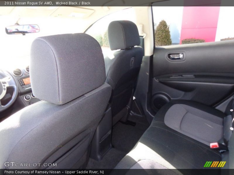 Wicked Black / Black 2011 Nissan Rogue SV AWD