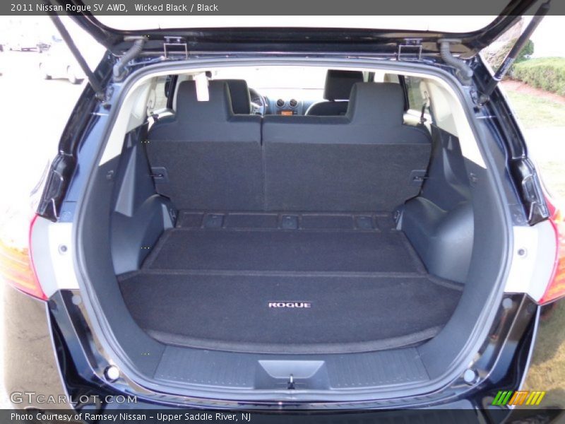 Wicked Black / Black 2011 Nissan Rogue SV AWD