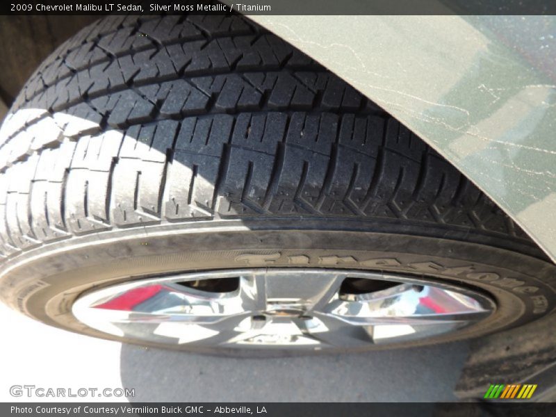 Silver Moss Metallic / Titanium 2009 Chevrolet Malibu LT Sedan