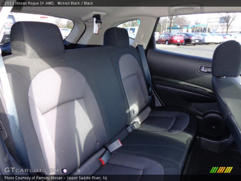 Wicked Black / Black 2011 Nissan Rogue SV AWD
