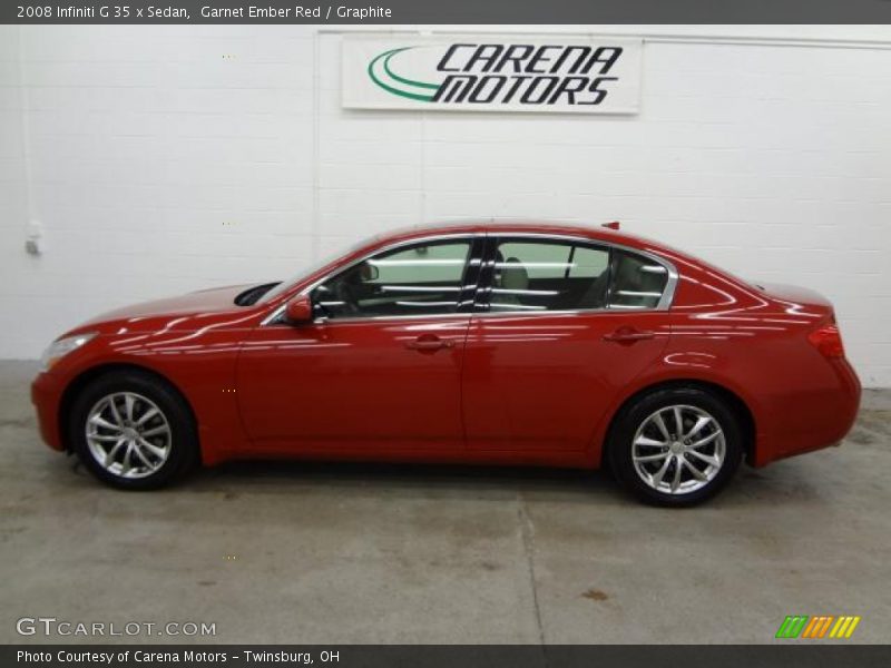 Garnet Ember Red / Graphite 2008 Infiniti G 35 x Sedan