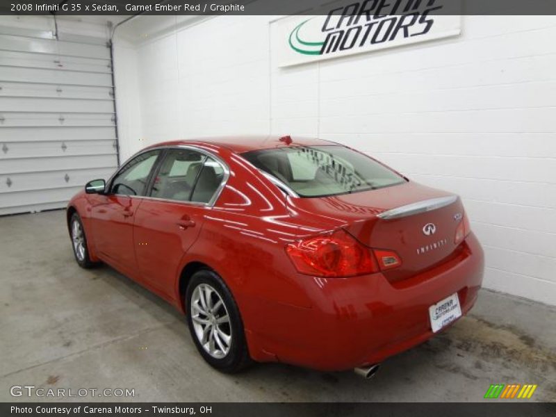 Garnet Ember Red / Graphite 2008 Infiniti G 35 x Sedan