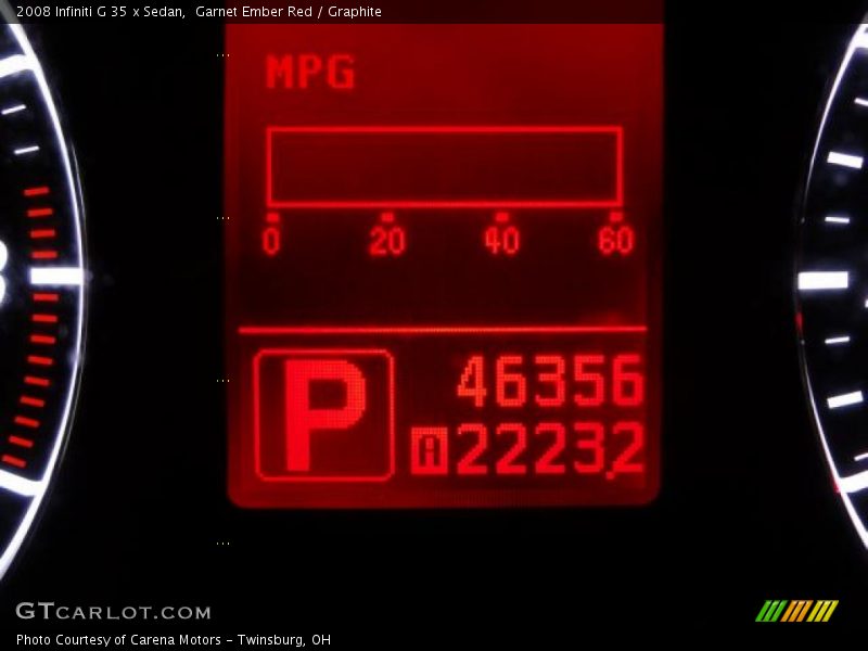 Garnet Ember Red / Graphite 2008 Infiniti G 35 x Sedan