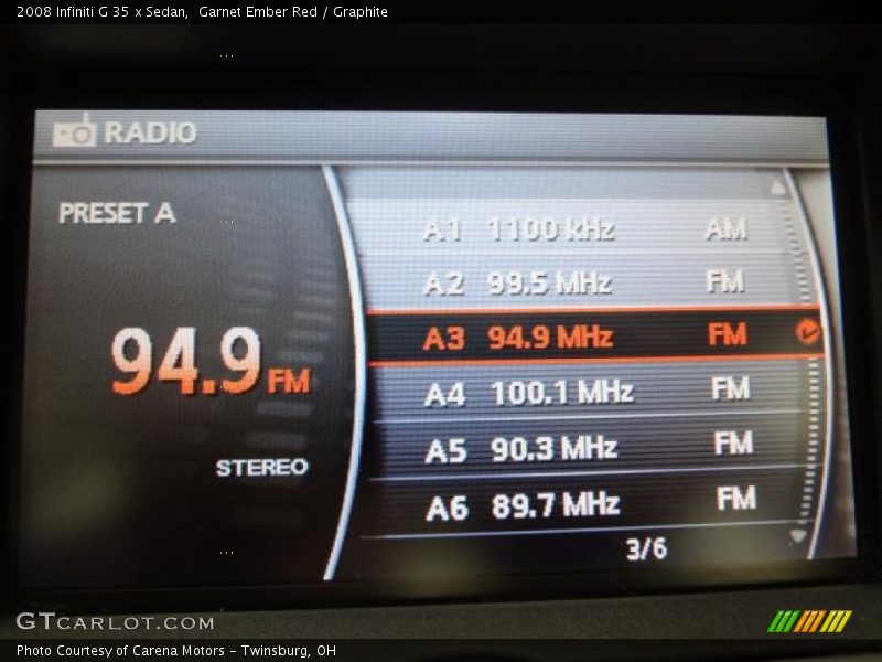 Garnet Ember Red / Graphite 2008 Infiniti G 35 x Sedan