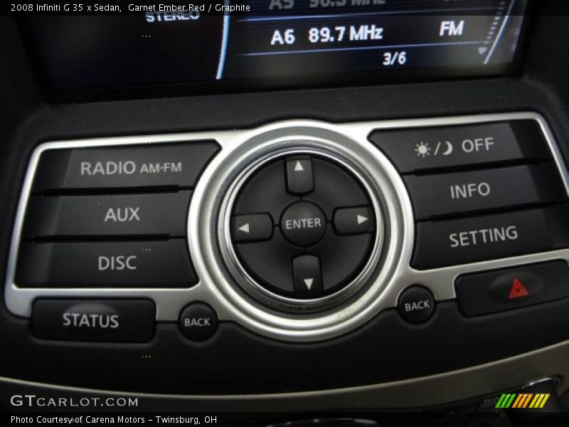Garnet Ember Red / Graphite 2008 Infiniti G 35 x Sedan