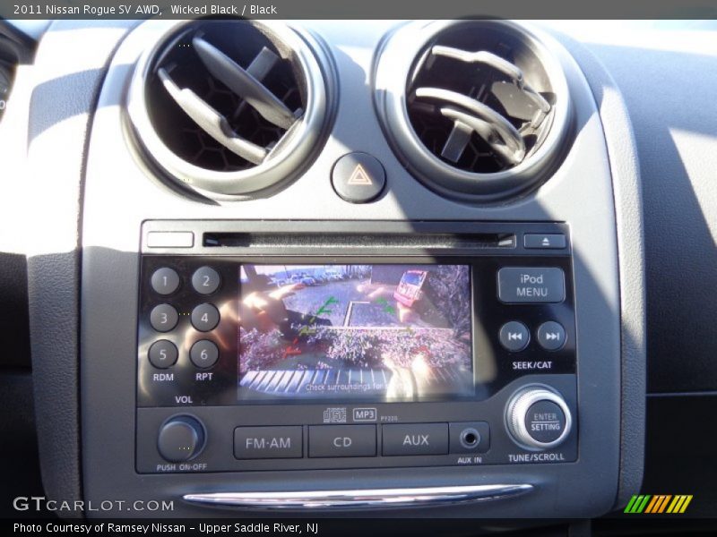 Wicked Black / Black 2011 Nissan Rogue SV AWD