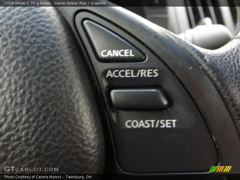 Garnet Ember Red / Graphite 2008 Infiniti G 35 x Sedan