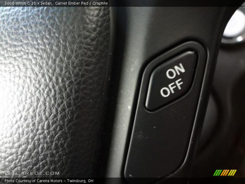 Garnet Ember Red / Graphite 2008 Infiniti G 35 x Sedan