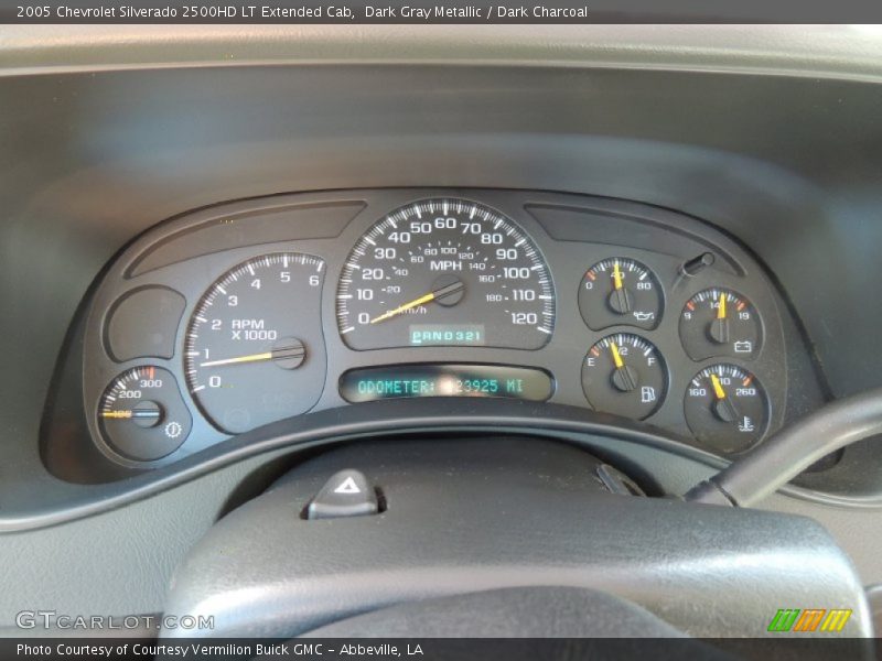 Dark Gray Metallic / Dark Charcoal 2005 Chevrolet Silverado 2500HD LT Extended Cab
