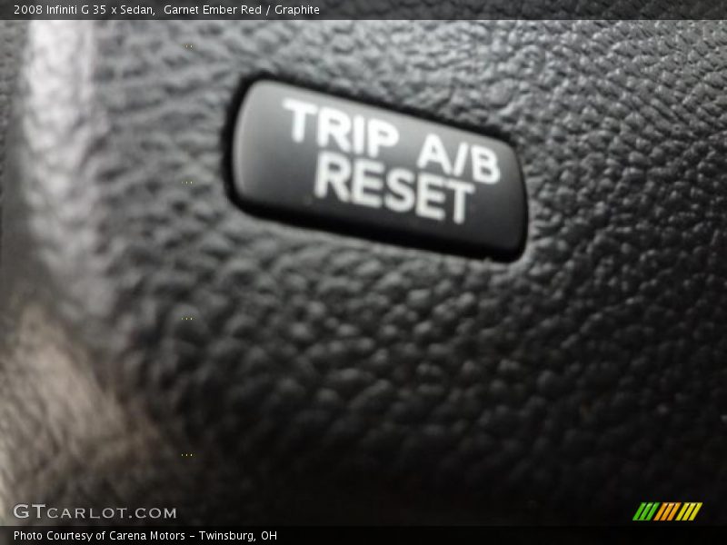 Garnet Ember Red / Graphite 2008 Infiniti G 35 x Sedan