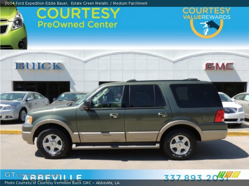 Estate Green Metallic / Medium Parchment 2004 Ford Expedition Eddie Bauer