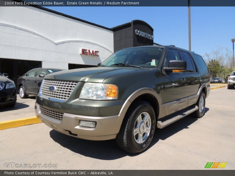 Estate Green Metallic / Medium Parchment 2004 Ford Expedition Eddie Bauer