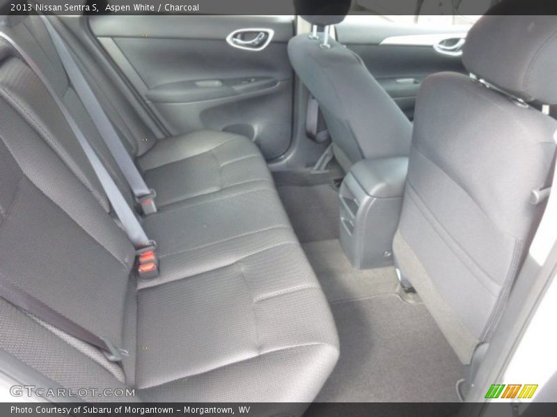 Aspen White / Charcoal 2013 Nissan Sentra S