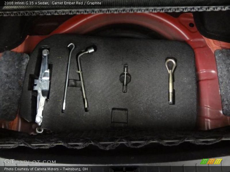 Garnet Ember Red / Graphite 2008 Infiniti G 35 x Sedan