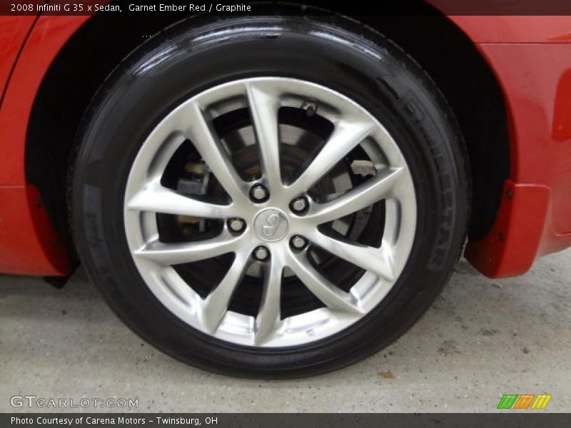 Garnet Ember Red / Graphite 2008 Infiniti G 35 x Sedan