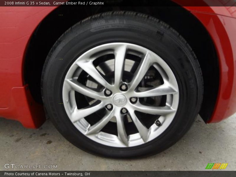 Garnet Ember Red / Graphite 2008 Infiniti G 35 x Sedan