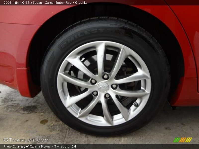 Garnet Ember Red / Graphite 2008 Infiniti G 35 x Sedan