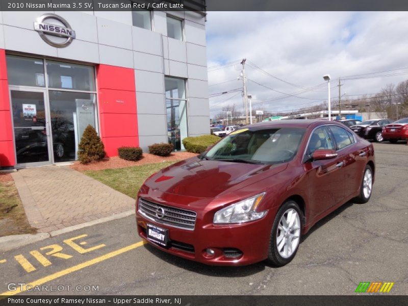 Tuscan Sun Red / Caffe Latte 2010 Nissan Maxima 3.5 SV