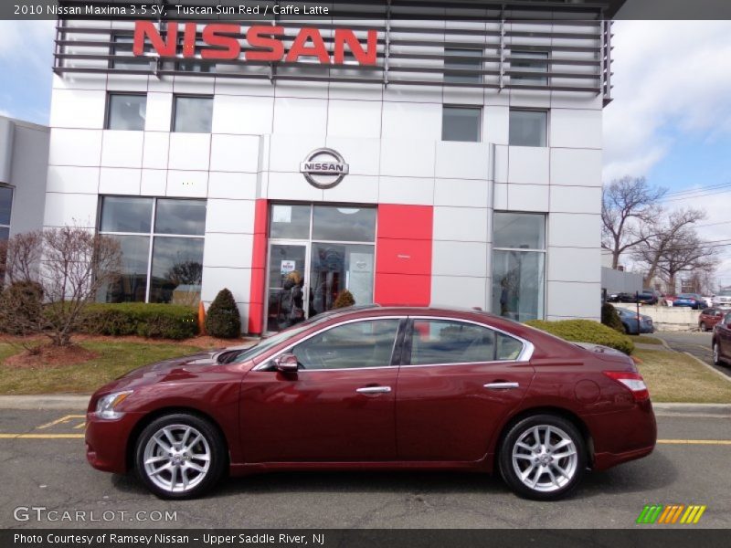 Tuscan Sun Red / Caffe Latte 2010 Nissan Maxima 3.5 SV