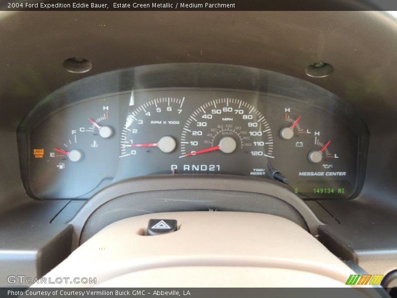 Estate Green Metallic / Medium Parchment 2004 Ford Expedition Eddie Bauer