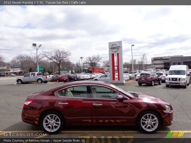 Tuscan Sun Red / Caffe Latte 2010 Nissan Maxima 3.5 SV