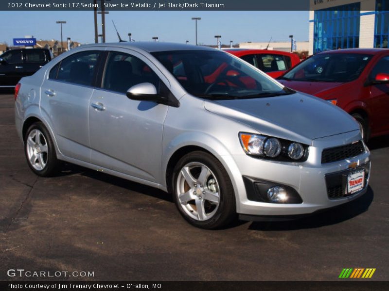 Silver Ice Metallic / Jet Black/Dark Titanium 2012 Chevrolet Sonic LTZ Sedan