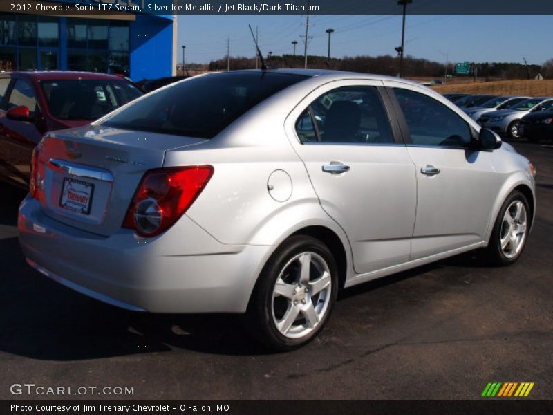 Silver Ice Metallic / Jet Black/Dark Titanium 2012 Chevrolet Sonic LTZ Sedan