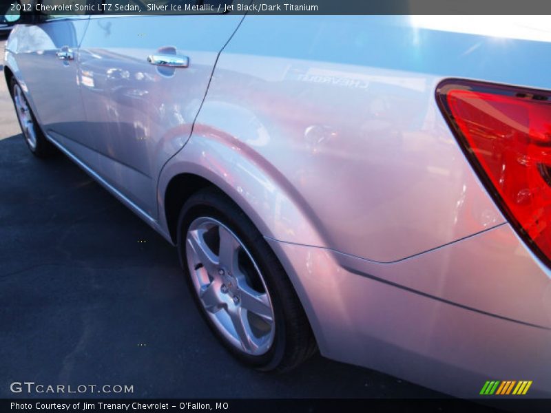 Silver Ice Metallic / Jet Black/Dark Titanium 2012 Chevrolet Sonic LTZ Sedan