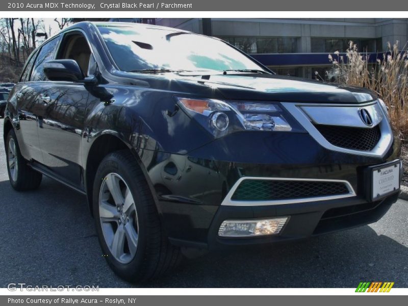 Crystal Black Pearl / Parchment 2010 Acura MDX Technology