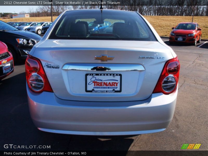 Silver Ice Metallic / Jet Black/Dark Titanium 2012 Chevrolet Sonic LTZ Sedan