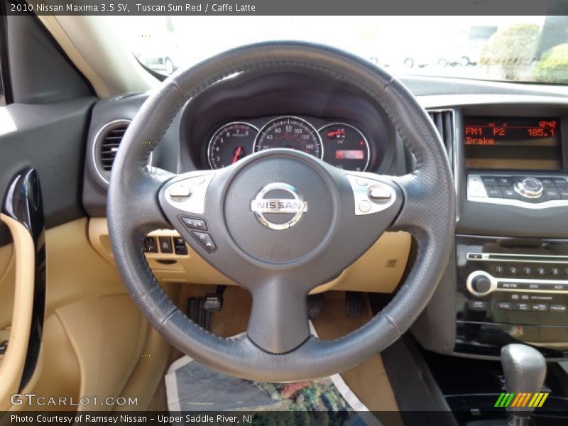 Tuscan Sun Red / Caffe Latte 2010 Nissan Maxima 3.5 SV
