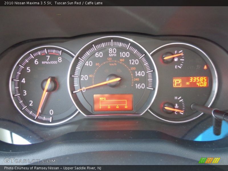 Tuscan Sun Red / Caffe Latte 2010 Nissan Maxima 3.5 SV