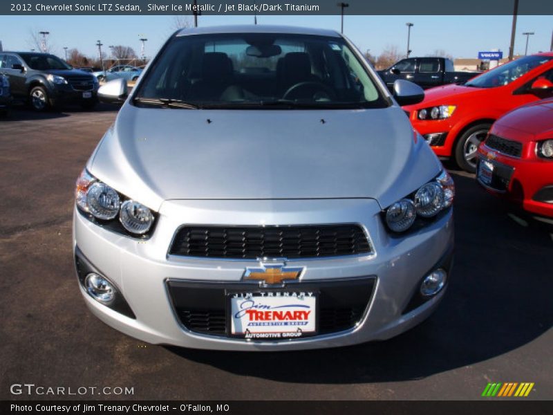 Silver Ice Metallic / Jet Black/Dark Titanium 2012 Chevrolet Sonic LTZ Sedan