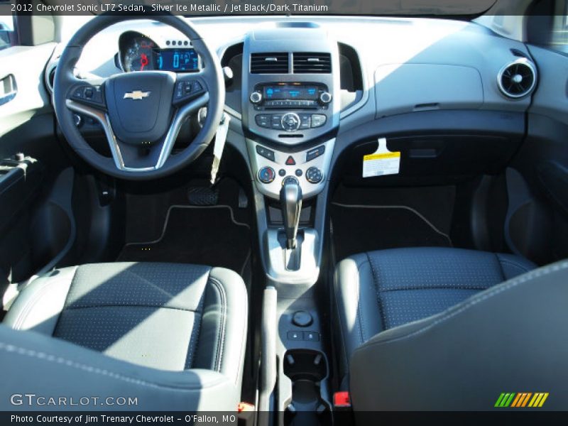 Silver Ice Metallic / Jet Black/Dark Titanium 2012 Chevrolet Sonic LTZ Sedan