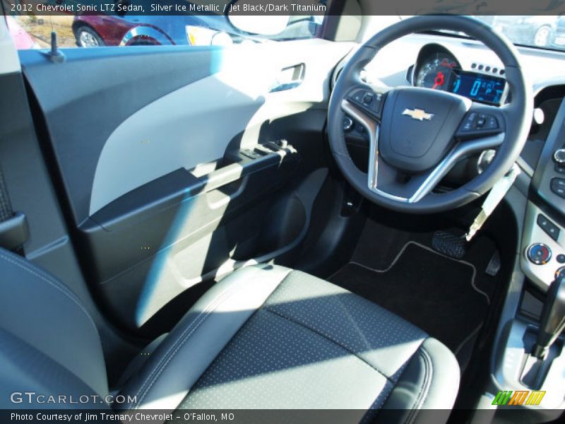 Silver Ice Metallic / Jet Black/Dark Titanium 2012 Chevrolet Sonic LTZ Sedan