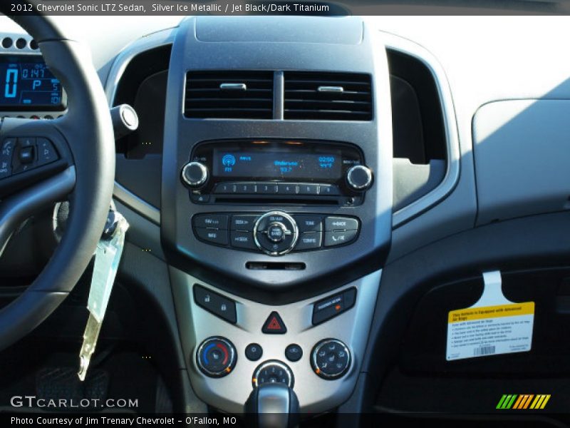 Silver Ice Metallic / Jet Black/Dark Titanium 2012 Chevrolet Sonic LTZ Sedan