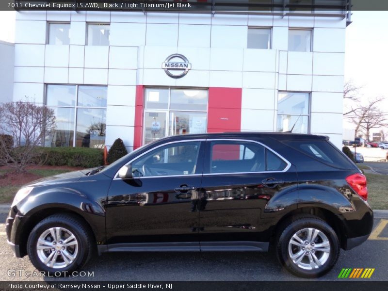 Black / Light Titanium/Jet Black 2011 Chevrolet Equinox LS AWD