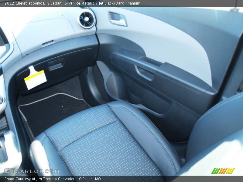Silver Ice Metallic / Jet Black/Dark Titanium 2012 Chevrolet Sonic LTZ Sedan