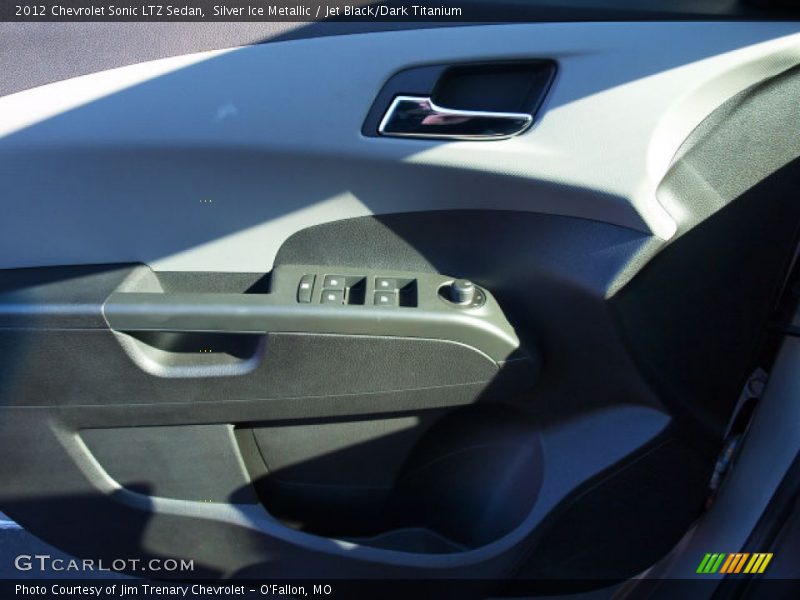 Silver Ice Metallic / Jet Black/Dark Titanium 2012 Chevrolet Sonic LTZ Sedan