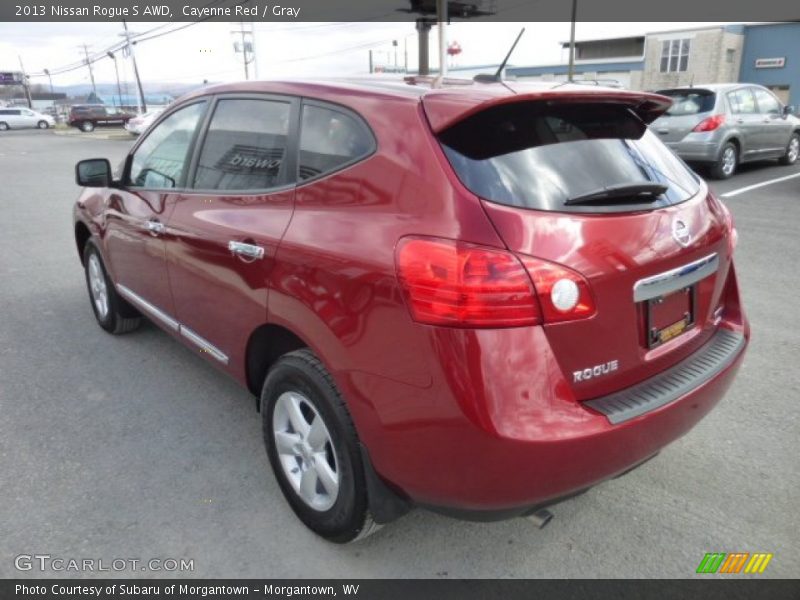 Cayenne Red / Gray 2013 Nissan Rogue S AWD