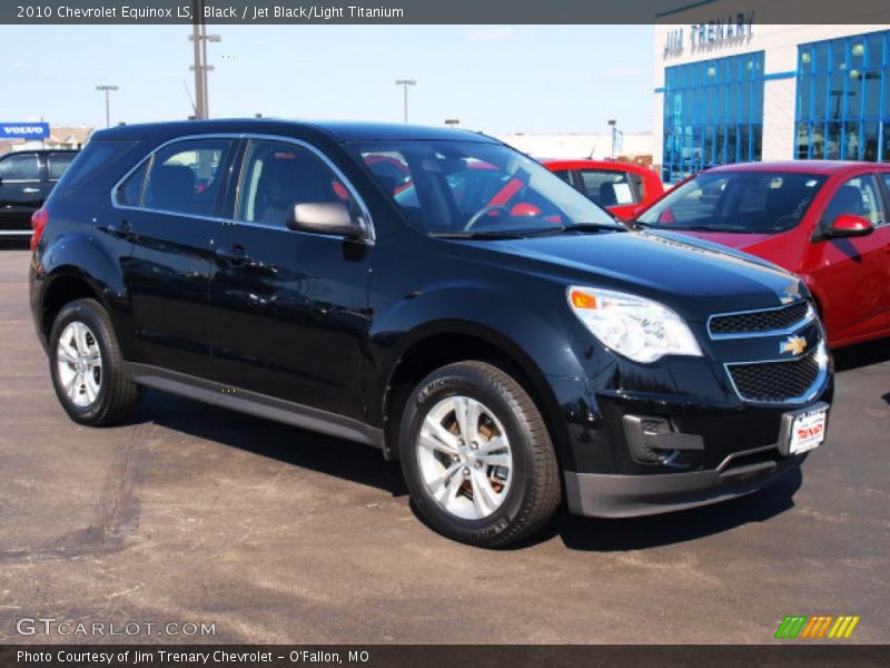 Black / Jet Black/Light Titanium 2010 Chevrolet Equinox LS