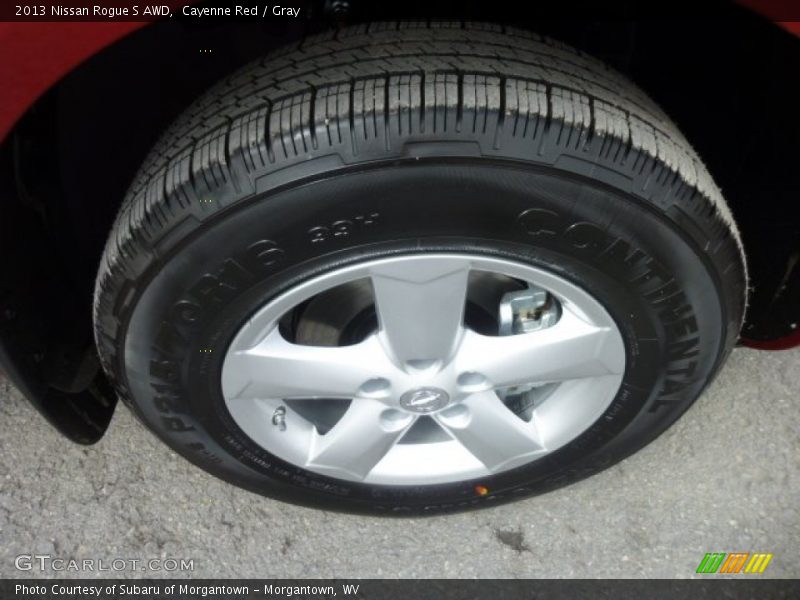 Cayenne Red / Gray 2013 Nissan Rogue S AWD