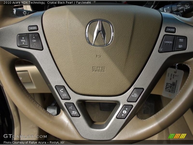Crystal Black Pearl / Parchment 2010 Acura MDX Technology