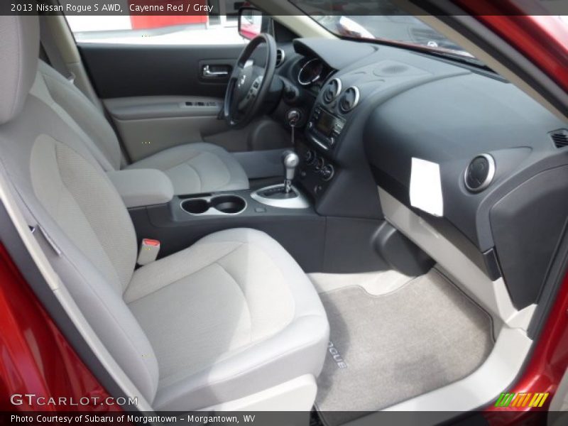 Cayenne Red / Gray 2013 Nissan Rogue S AWD