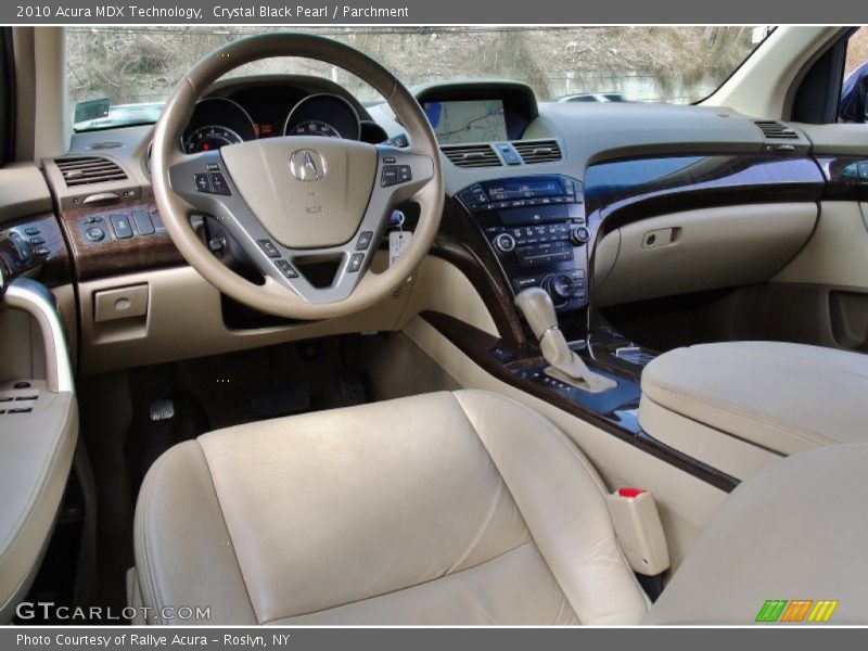 Crystal Black Pearl / Parchment 2010 Acura MDX Technology