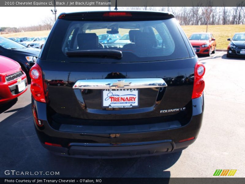 Black / Jet Black/Light Titanium 2010 Chevrolet Equinox LS
