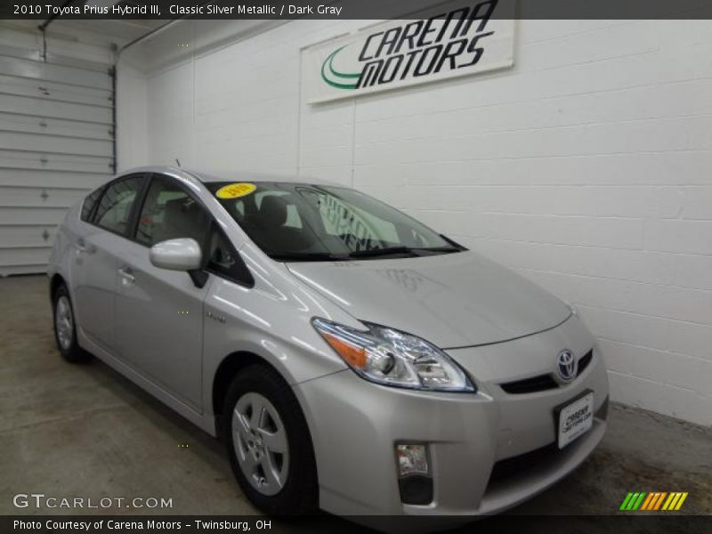 Classic Silver Metallic / Dark Gray 2010 Toyota Prius Hybrid III