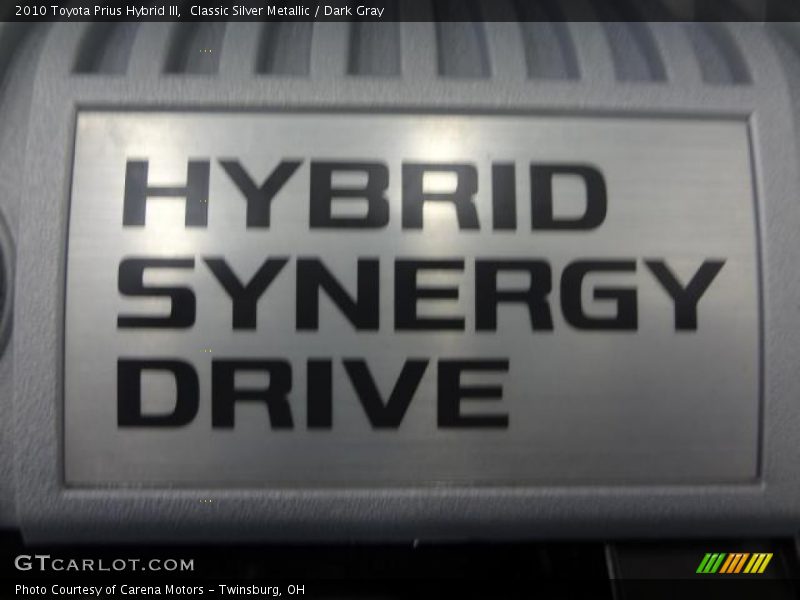 Classic Silver Metallic / Dark Gray 2010 Toyota Prius Hybrid III